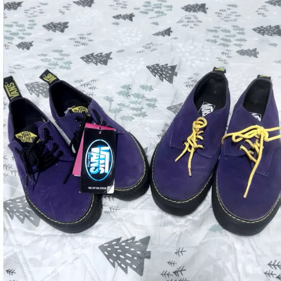 반스 VANS 스니커즈 퍼플 커플슈즈 세트