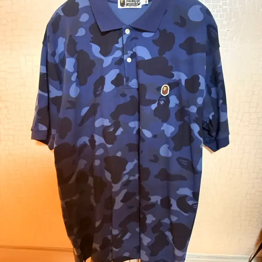 [2XL] 베이프 블루 카모 카라티