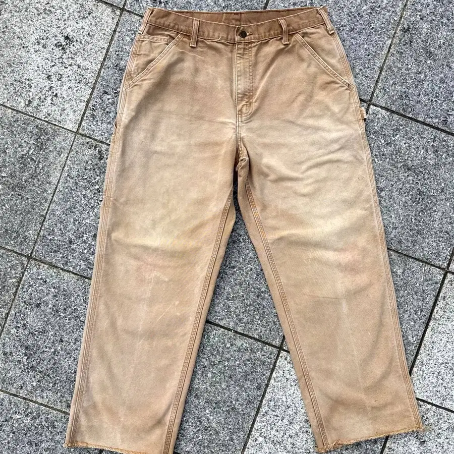 칼하트 B11 BRN 덕 캔버스 카펜터 팬츠 33"