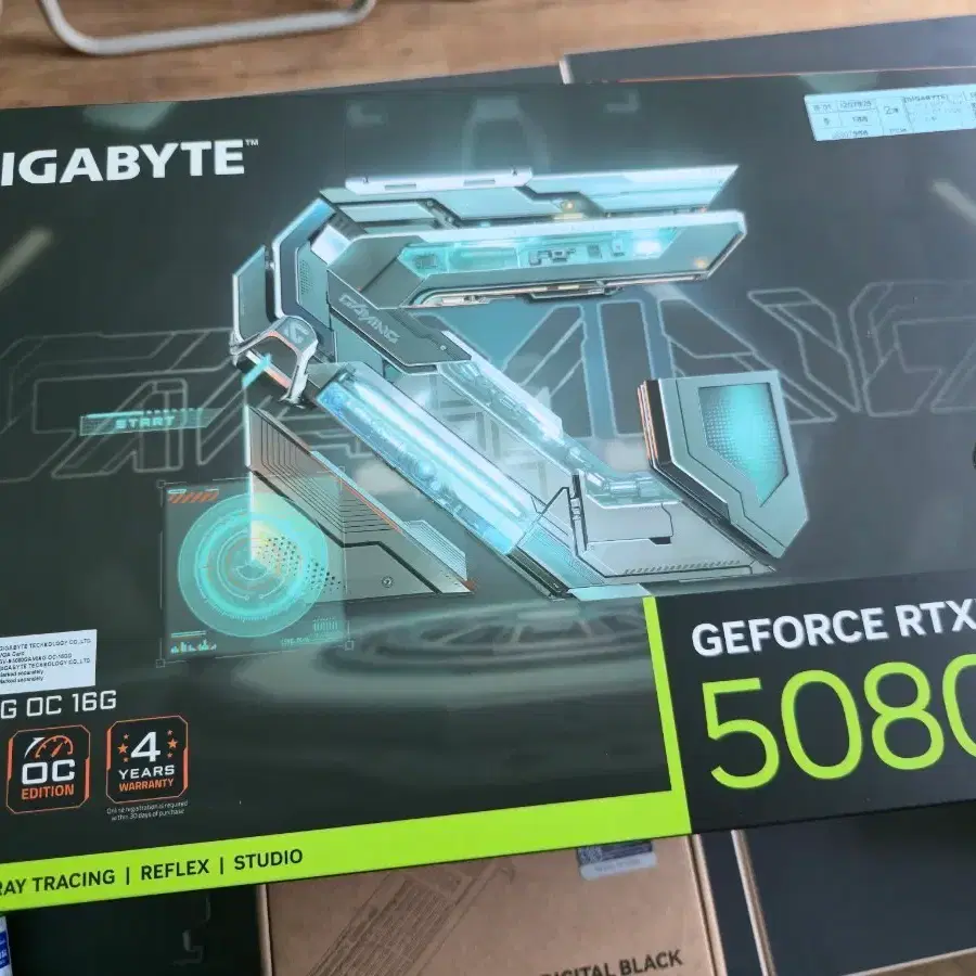 미개봉 기가바이트 RTX5080 GAMING OC 16GB