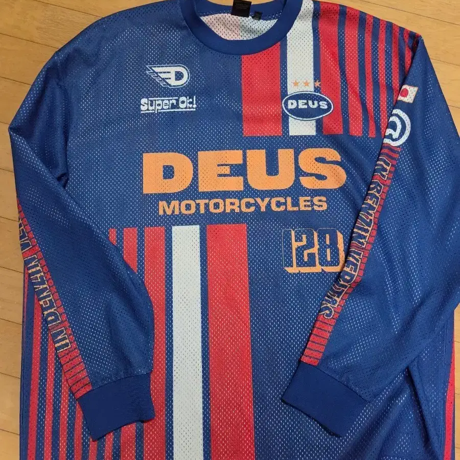 데우스 DEUS MOTORCYCLES 롱슬리브 저지 블루