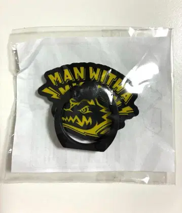 MAN WITH A MISSION 스마트폰 링 (블랙 x 노랑)