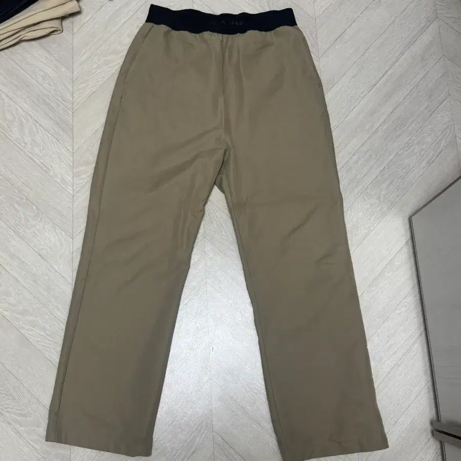 피어오브갓 탄색상 밴딩 코튼팬츠
