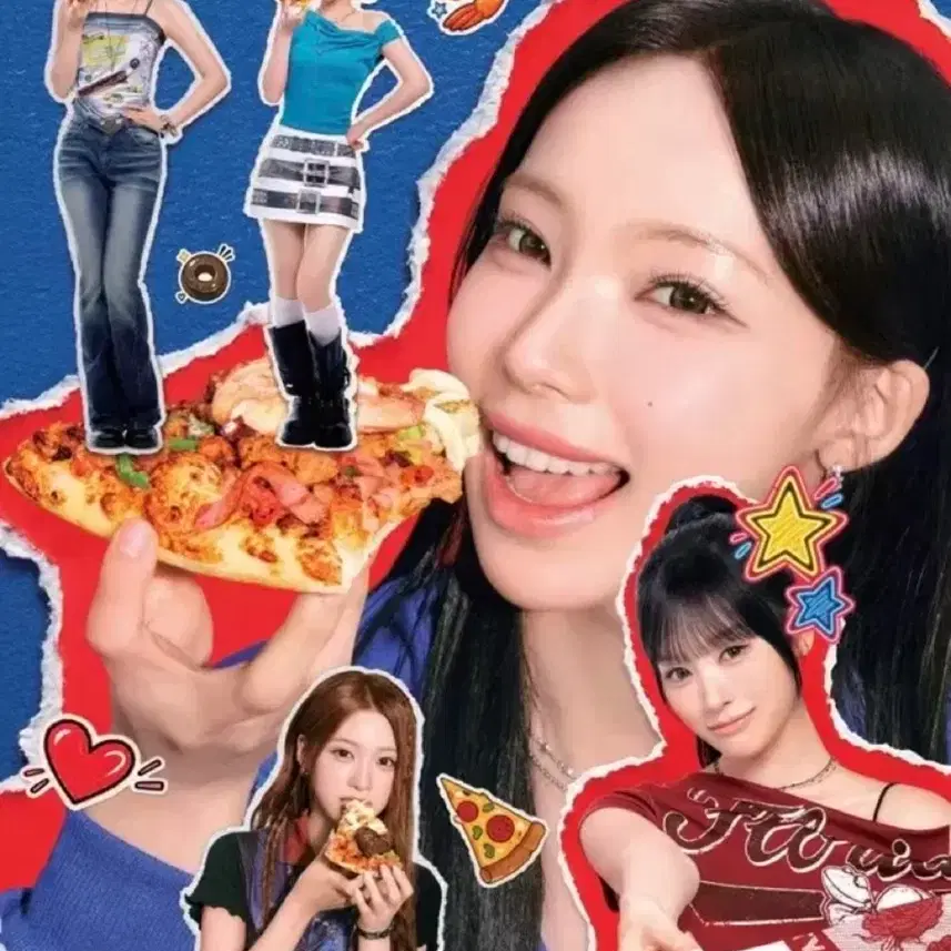 도미노피자 RESCENE 콜라보 포스터 리센느
