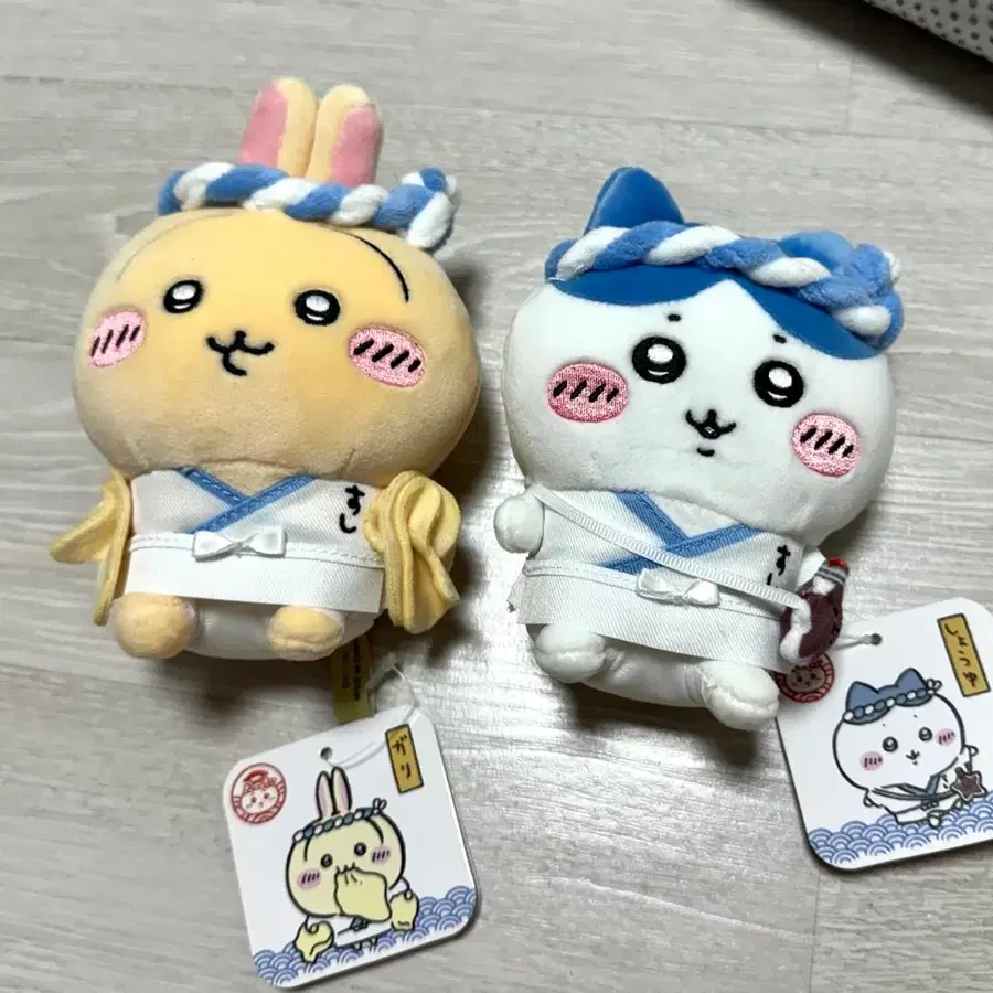 치이카와 스시 초밥장인 인형 (하치와레, 우사기) 일괄