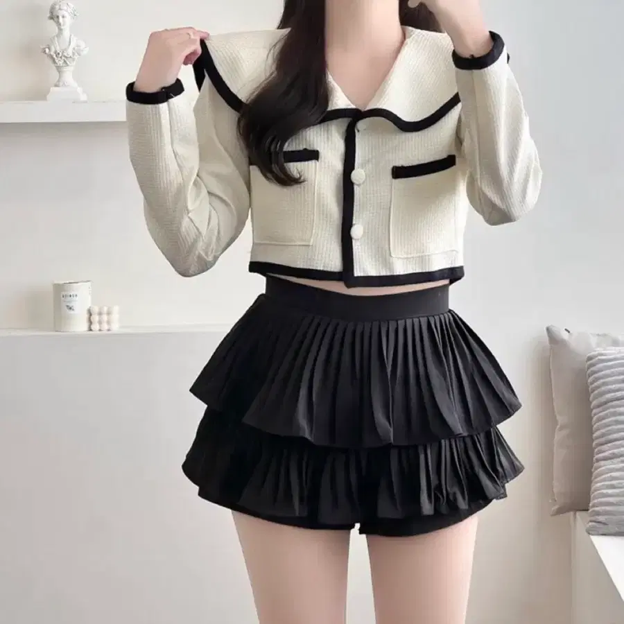 캉캉스커트 블랙 치마