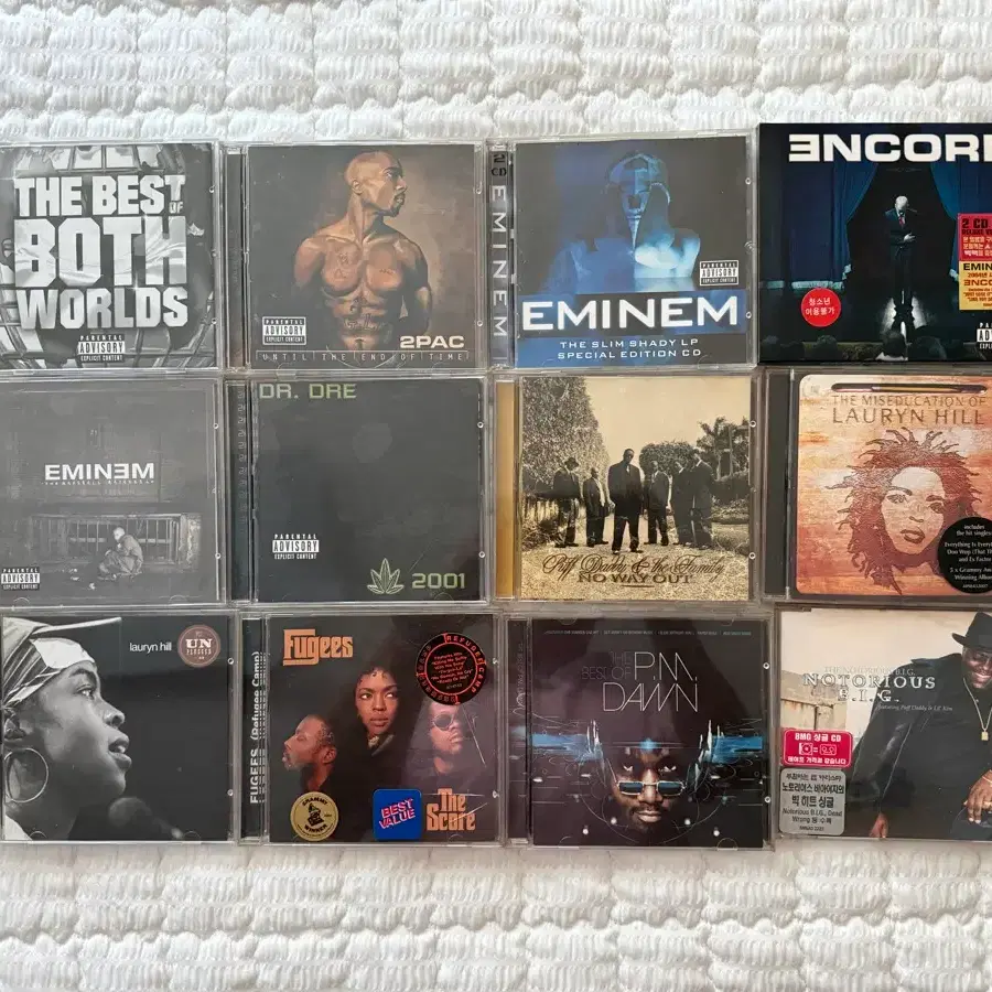 힙합 명반 CD 모음 (12앨범, 16CD)