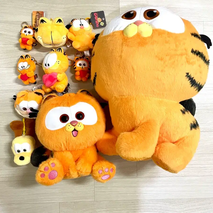 garfield가필드 대형/중형/소형 인형뽑기키링열쇠가방고리인형 일괄