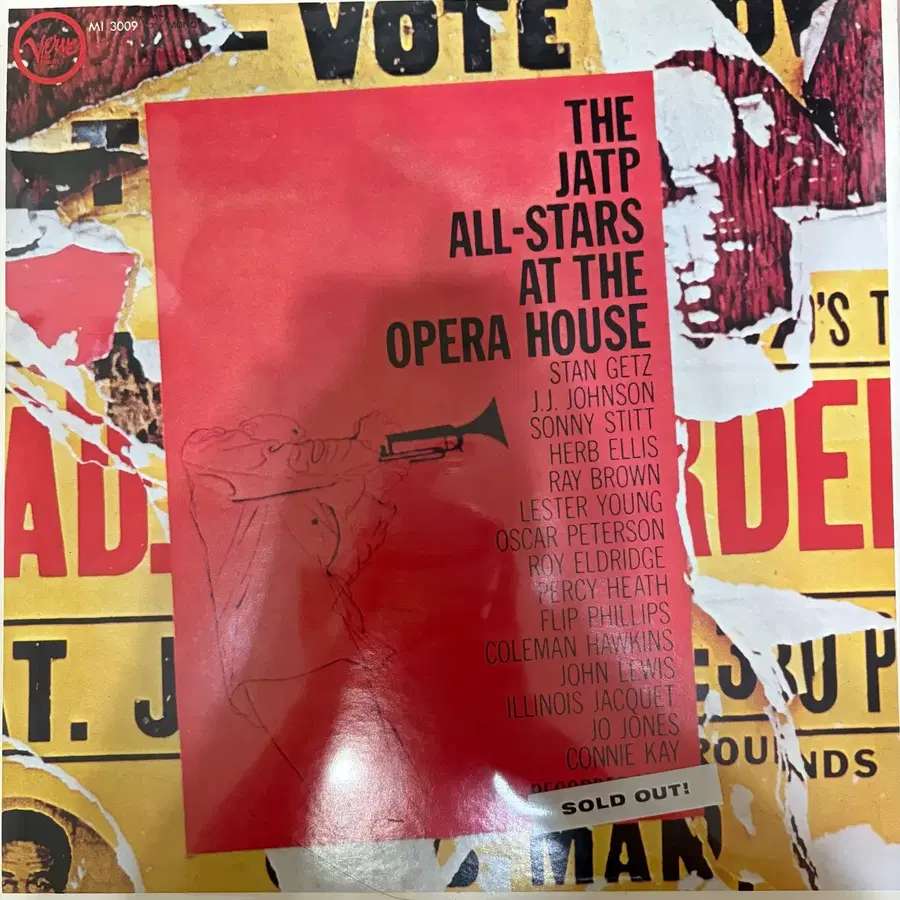 [재즈 LP] J.A.T.P. All-Stars - At The Opera House (Verve / Ex~Ex+ / Ex++)