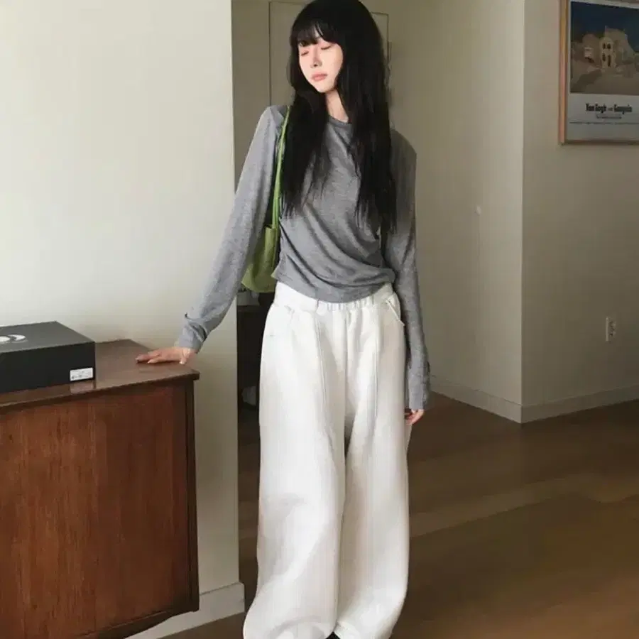 블렘토 다트 핀턱 스웻팬츠