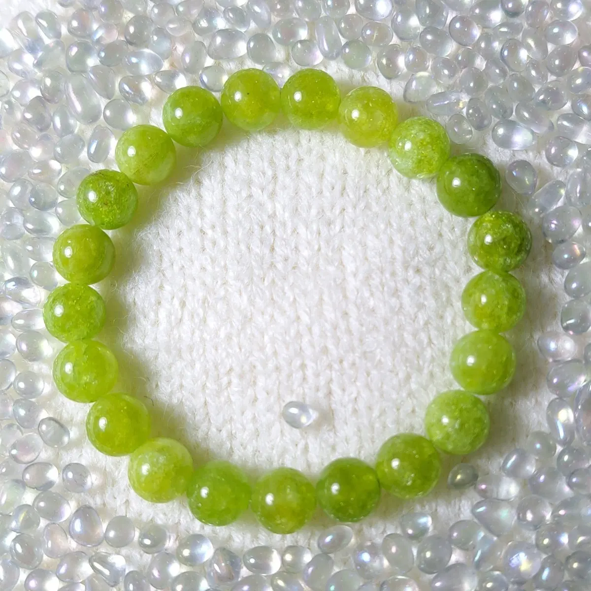 A-grade Peridot 8mm Bracelet August Birthstone