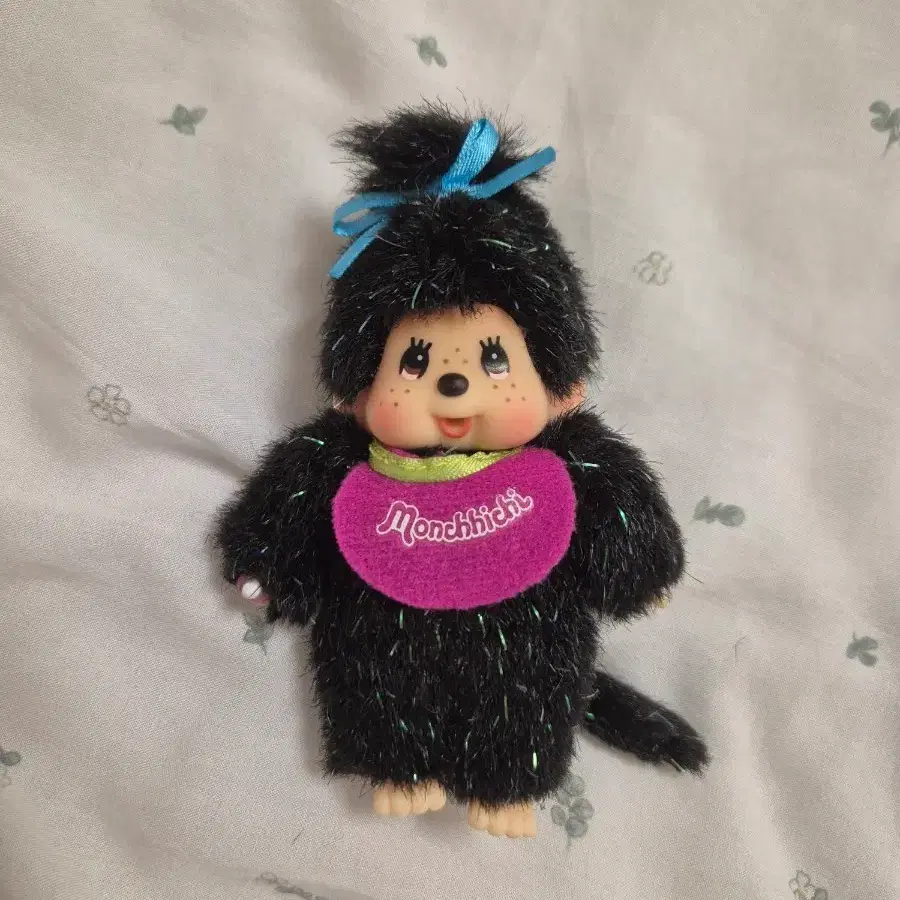 미니 몬치치 블랙 펄 반짝이 키링 레어
