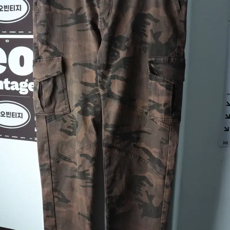 (2XL-3XL) 브랜드빈티지 면바지 팬츠 카모플라쥬 카고-P11006