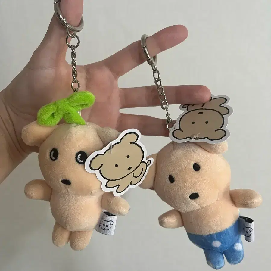 감댕이 커플 친구 키링 선물