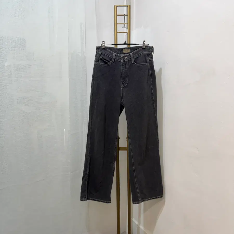 (M)미니진 그레이 하이웨스트 청바지 데님 5255