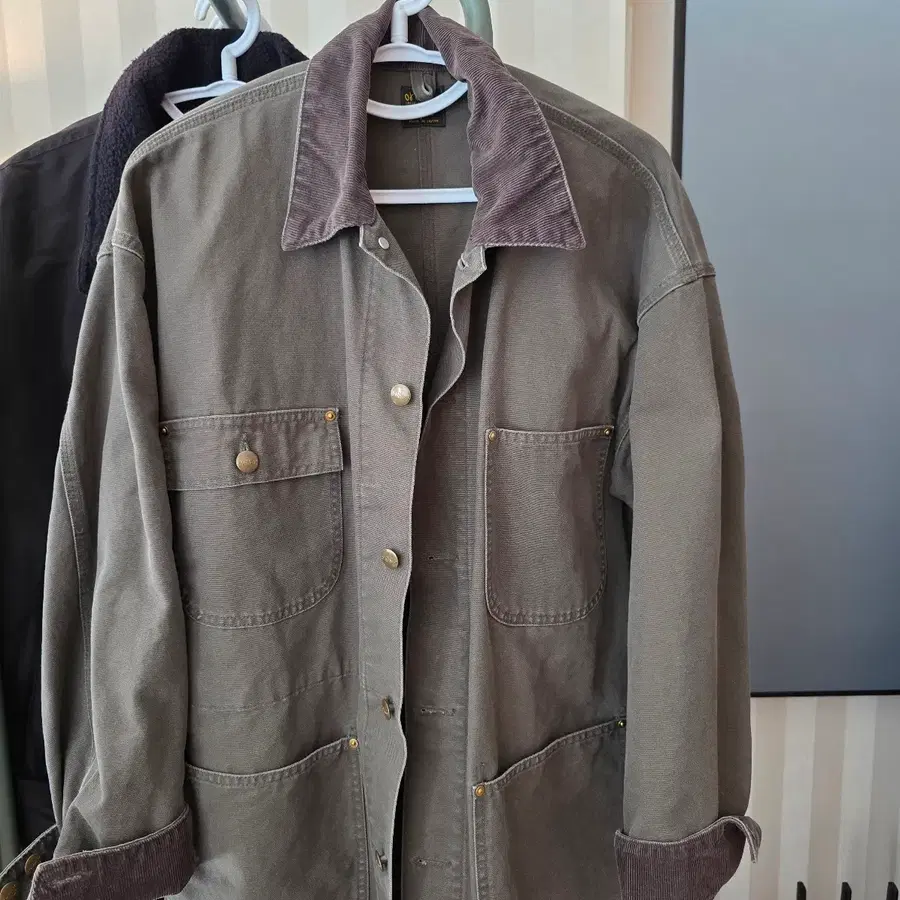 오어슬로우 커버올 자켓 아미그린 orslow