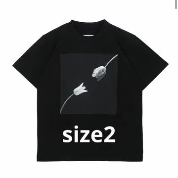 sacai 로버트 메이플소프 티셔츠 블랙