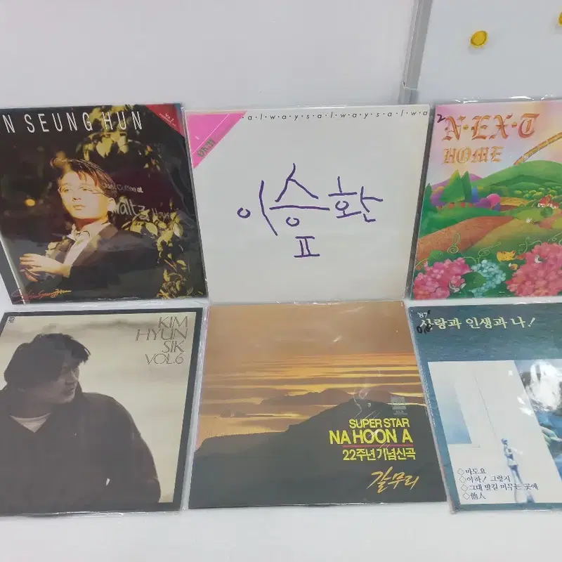 가요 lp 6장 신승훈 이승환 넥스트 김현식 나훈아 조용필