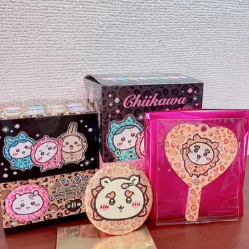 치이카와 트레이딩 반짝반짝 캔뱃지+미니 거울 키링