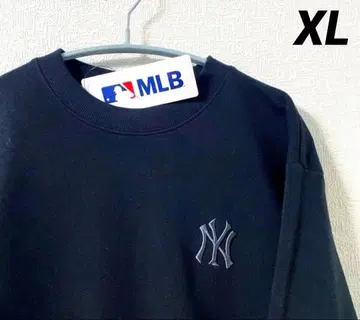MLB 양키스 트레이닝복 맨투맨 속기모 긴팔 블랙 자수 XL