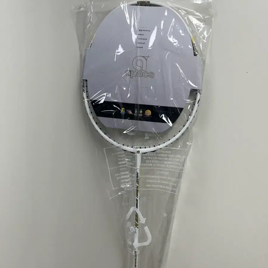 아펙스 725N 4U 화이트 배드민턴 라켓