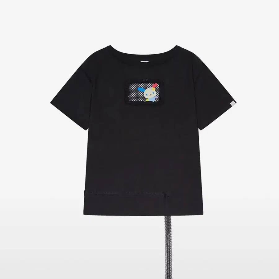 뚜오미오 USAHANA OVERSIZED T-SHIRT [BLACK] 우사하나 캐릭터