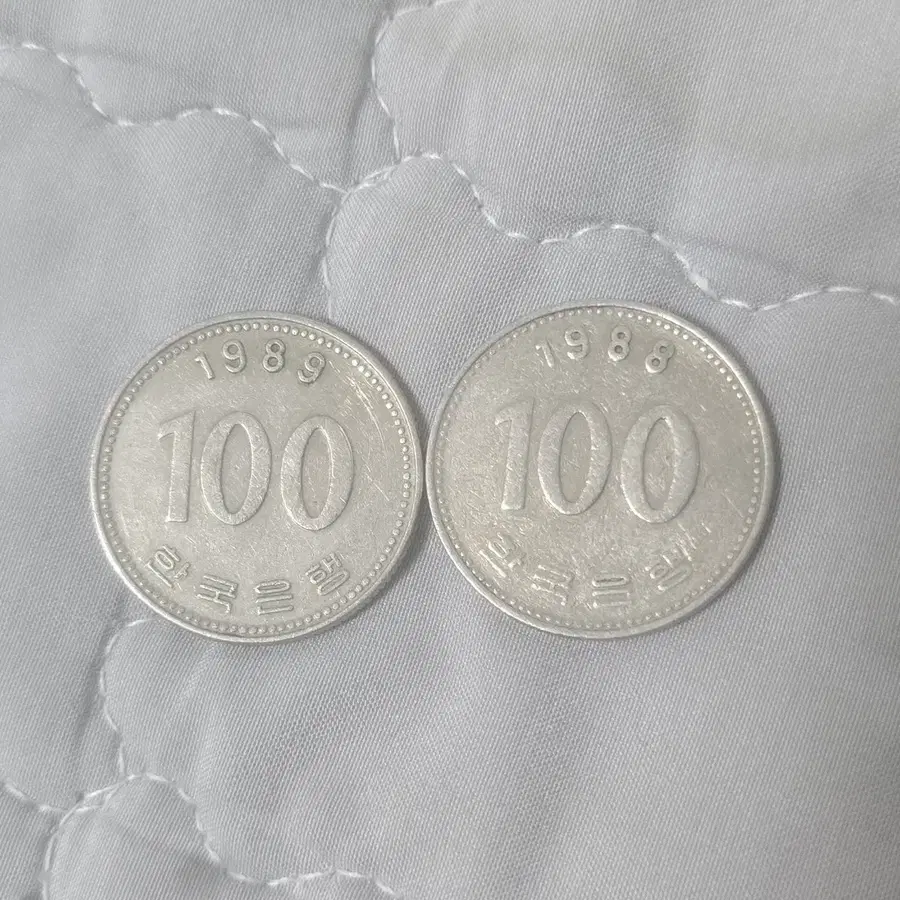 100원 동전 1988 1989년 희귀동전