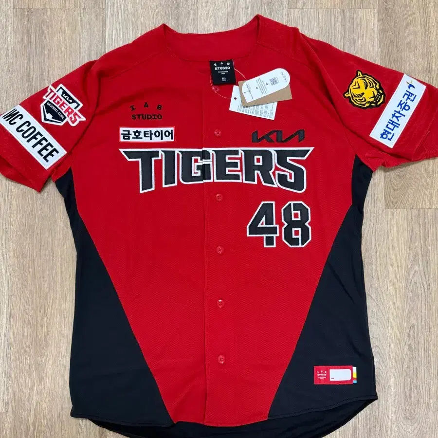 (2XL,110) 새상품 기아타이거즈 얼트 써드 유니폼 이의리 자수