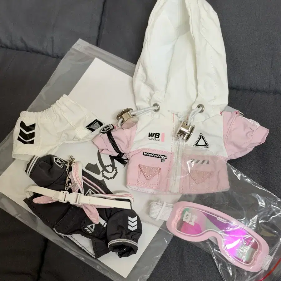 우블 테크웨어 핑크 10cm 10깅 + 고글