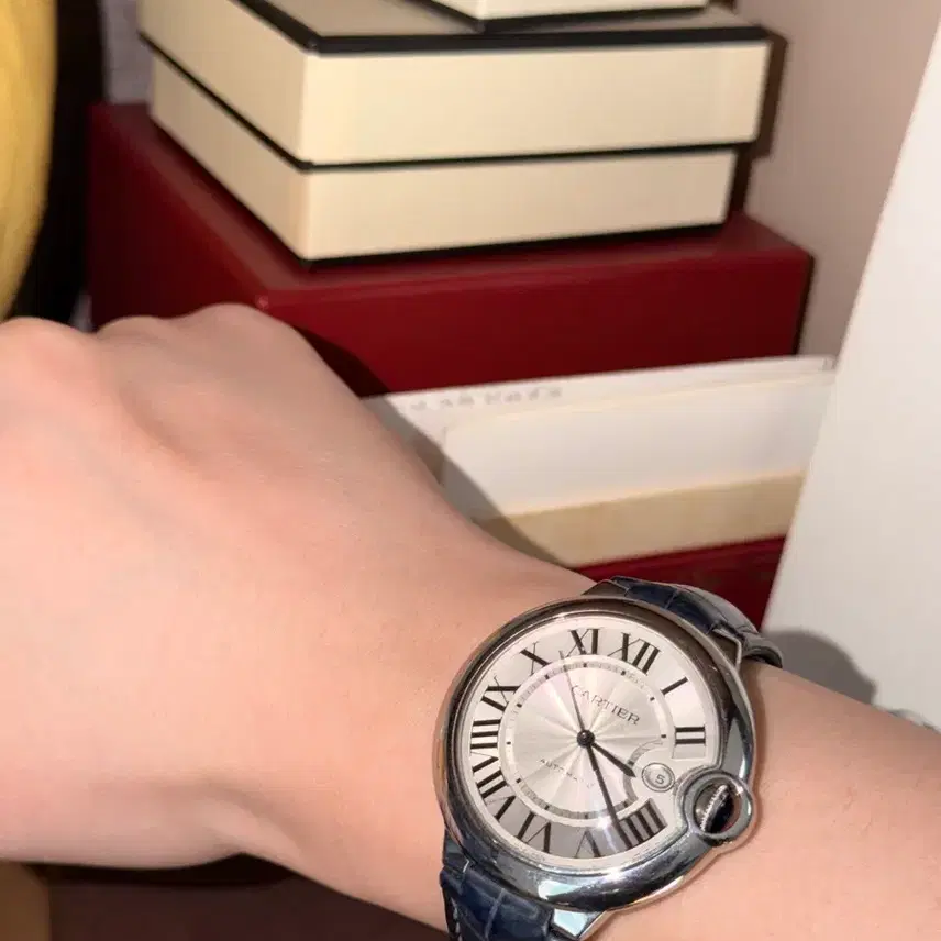 까르띠에 [2018구매] 발롱블루 42mm 스틸 (가죽2개포함) 사진 2