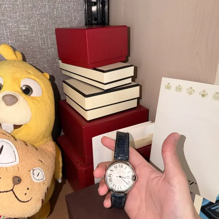 까르띠에 [2018구매] 발롱블루 42mm 스틸 (가죽2개포함) 사진 3