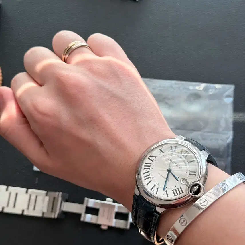 까르띠에 [2018구매] 발롱블루 42mm 스틸 (가죽2개포함) 사진 7