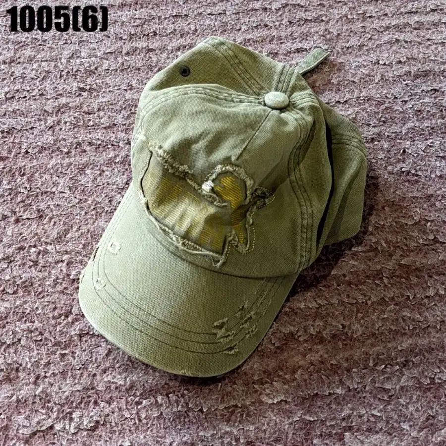 카키색 디스트로이드 볼캡 1005