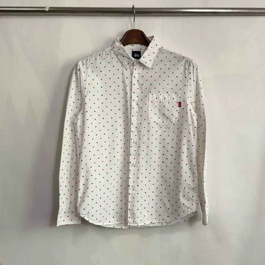 STUSSY 카드 패턴 셔츠 95사이즈