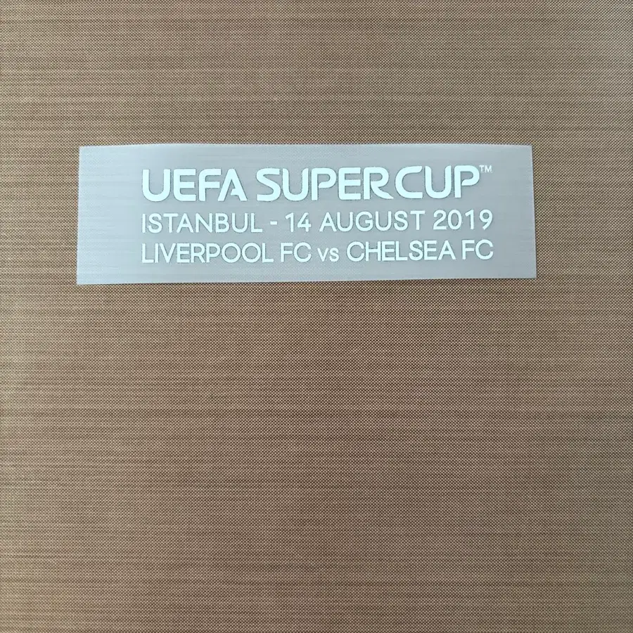 2019 UEFA 슈퍼컵 MDT 유니폼패치