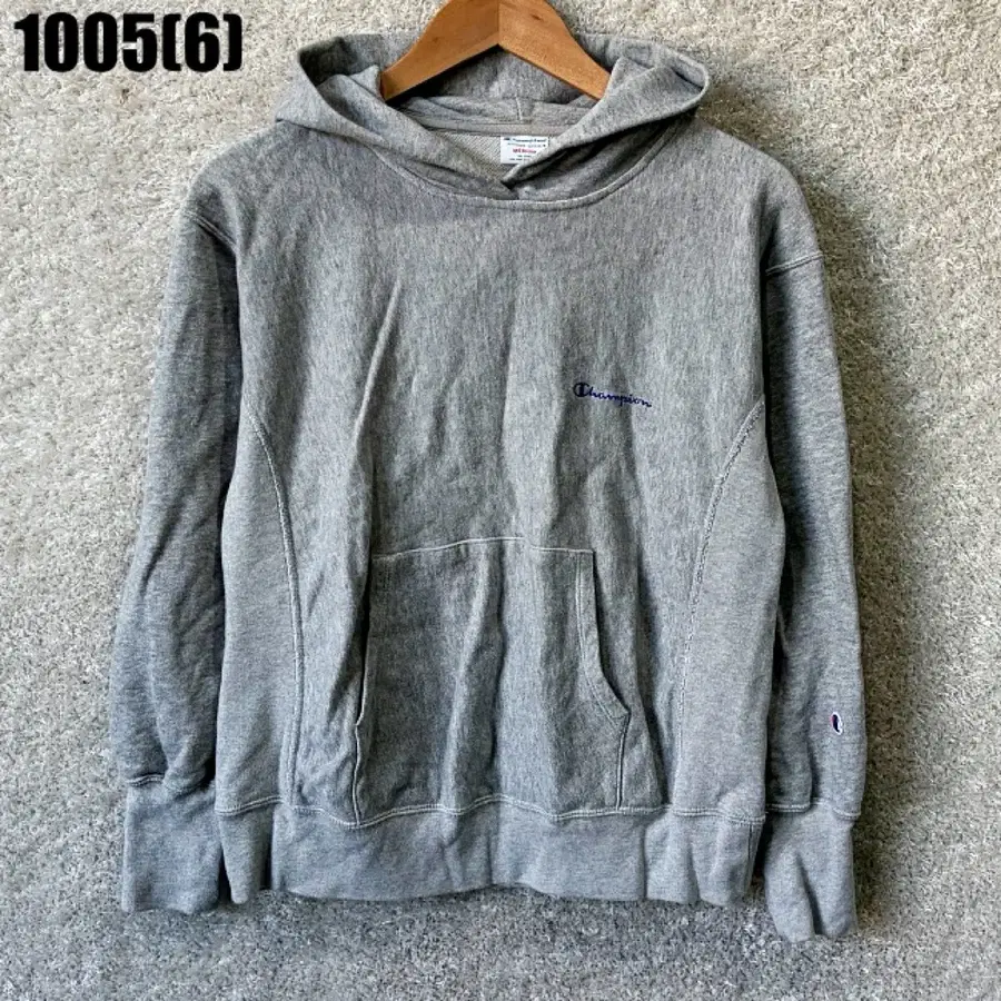 챔피온 그레이 후드티 1005