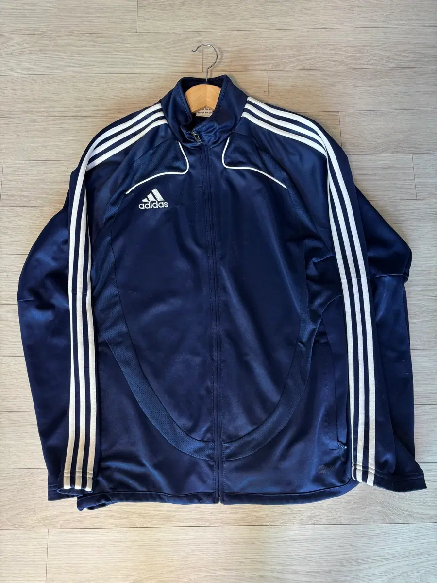 Adidas track top jersey navy