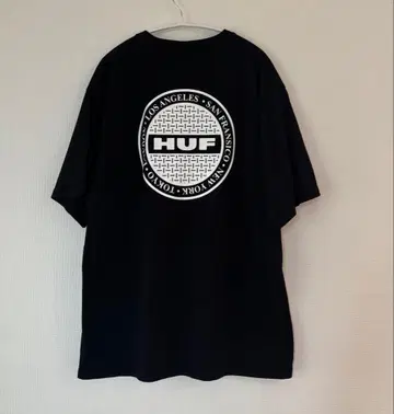 HUF 하프 티셔츠 L 블랙