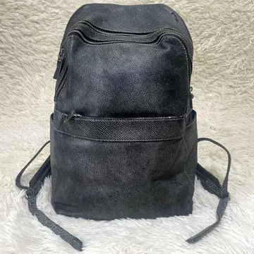 aniary 아니아리 올 가죽 백팩 블랙 천연 가죽 블랙 백팩