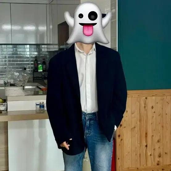 (준새상품)BOWLOW 노엘 스웨이드 블레이저 자켓 M 블랙