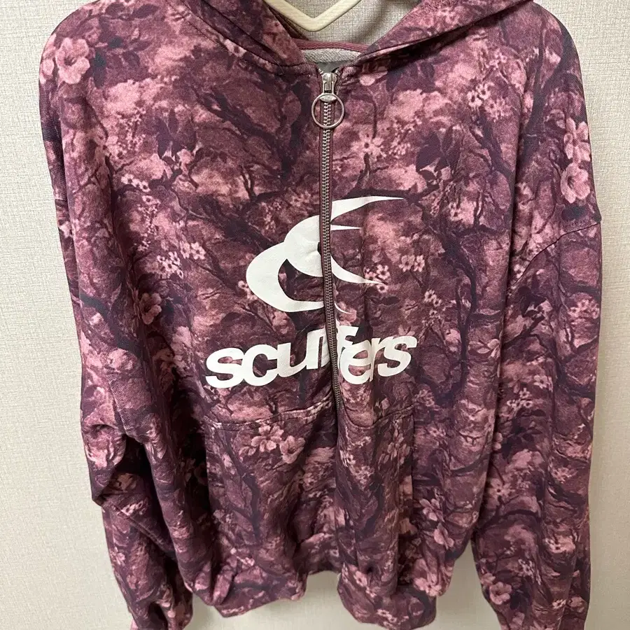 Scuffers 후드집업 플라워패턴 M
