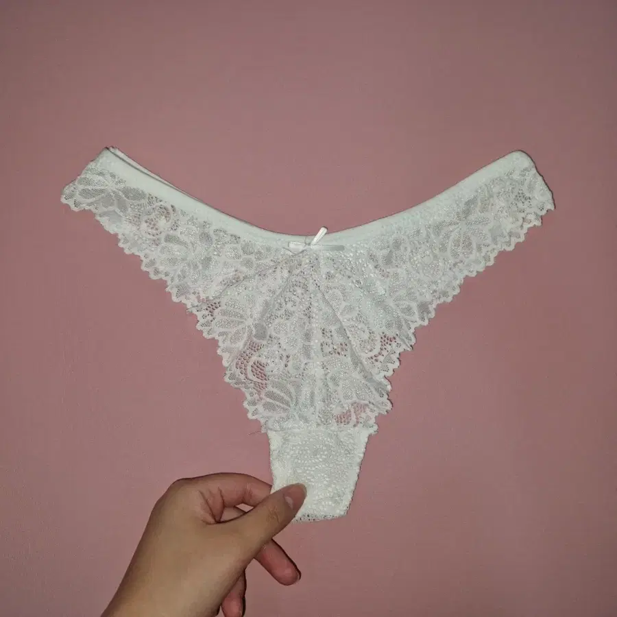 화이트 레이스 여성 티팬티 중고팬티