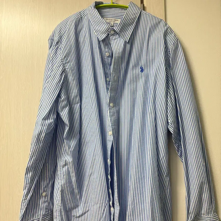 U.S. POLO ASSN. 스트라이프 셔츠 블루