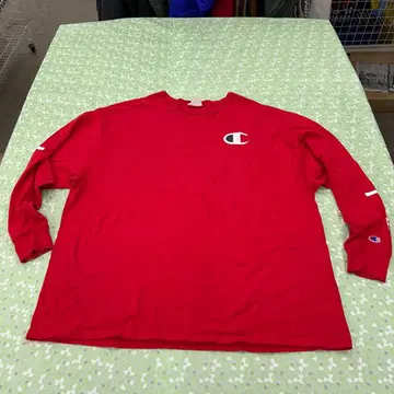 Champion 긴팔 티셔츠 레드