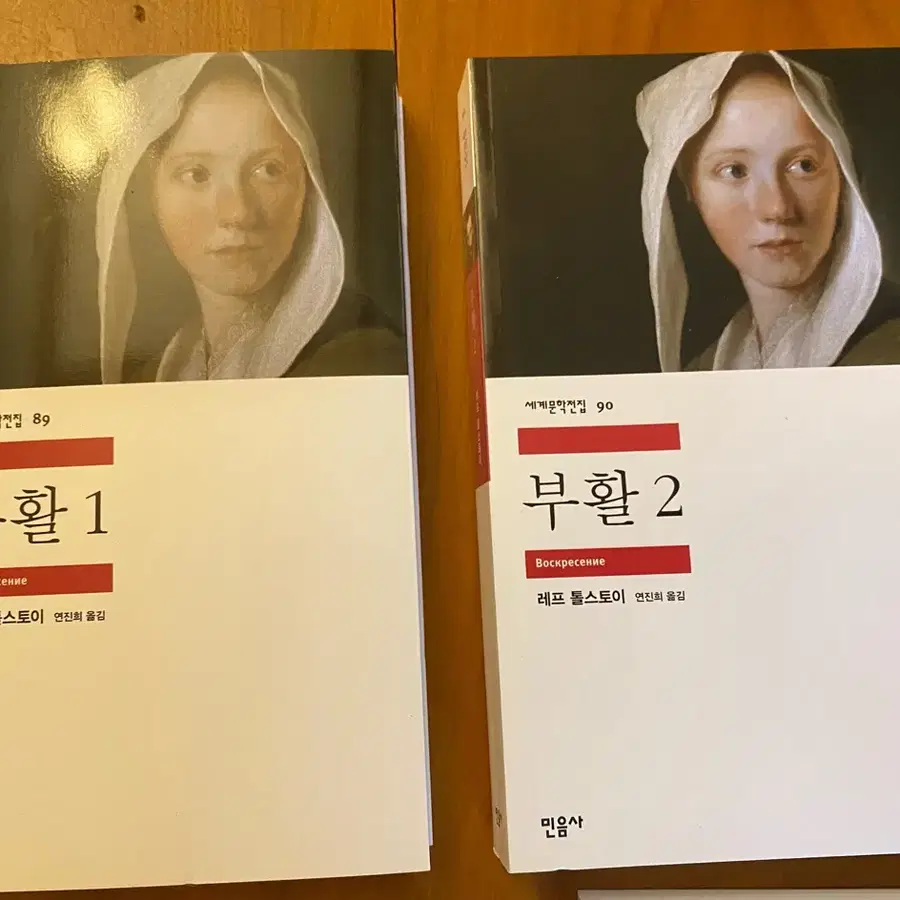 레프 톨스토이 부활 1 2권 세트 민음사