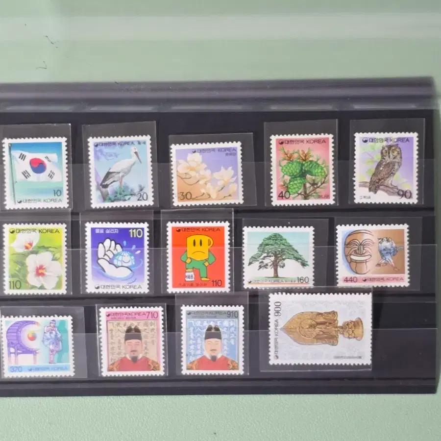 (우표) 기본료 110원시기 보통우표 14종 / 1993~1994