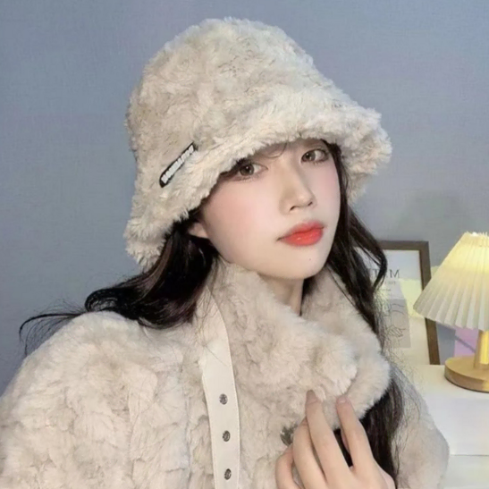 밍크털 모자 버킷 양털 겨울 벙거지 버킷햇