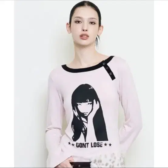 러브이즈트루 롱슬리브 핑크