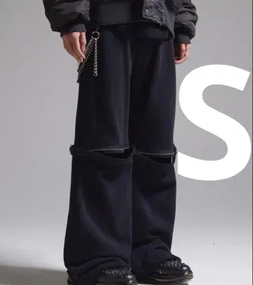 GRANCY 지퍼 스웨트 팬츠 S 사이즈