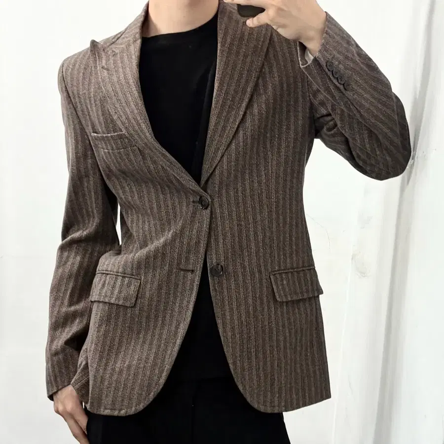 돌체앤가바나 스트라이프 블레이저 자켓